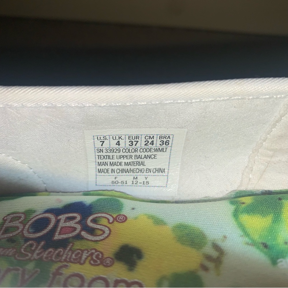 Bobs Skechers Plush Bouquet Floral Sequins Memory Foam Slip-On Shoes - Picture 10 of 12